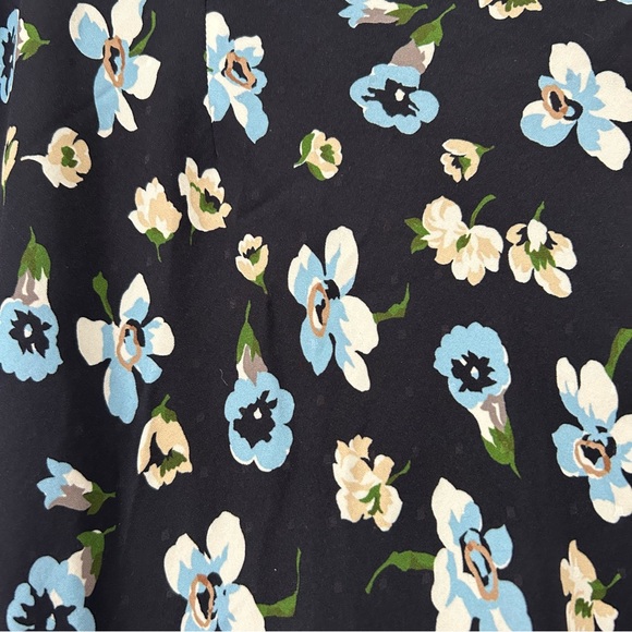 Veronica Beard Blue Floral A-Line Maxi Skirt - Picture 5 of 6